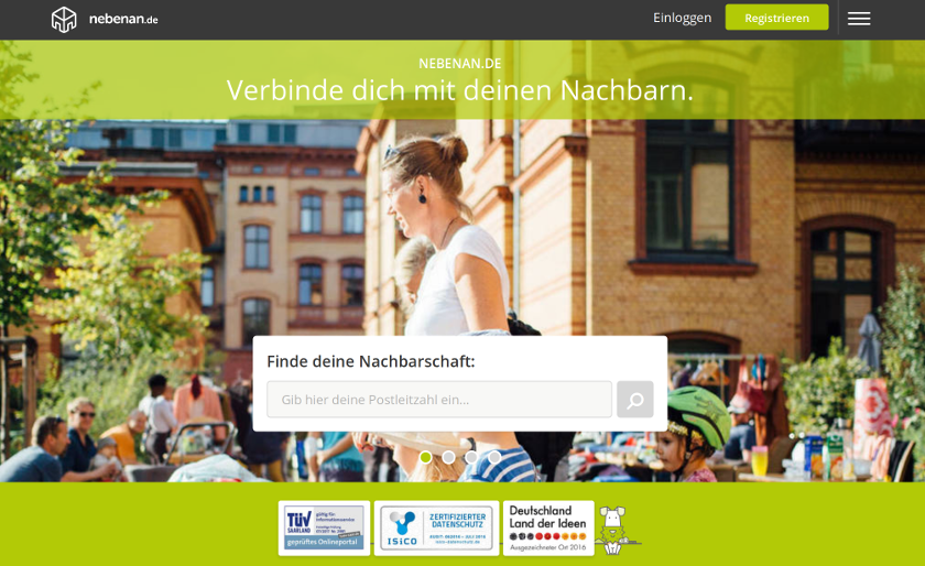 nachhaltige Nachbarschaft: tauschen, verschenken, suchen, finden auf nebenan.de